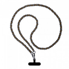 Ремінець для смартфону ArmorStandart Chain link Aged Ruthenium with Brown Leather (ARM77036)