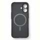 Чохол-накладка BeCover Carbonite Case MagSafe для Apple iPhone 16 Black (712067)