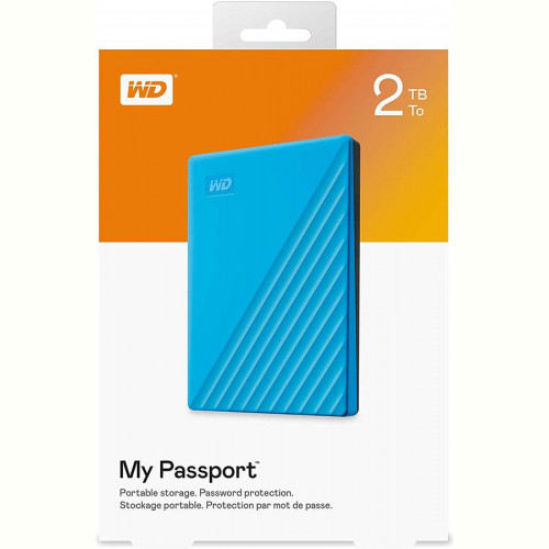 Зовнішній жорсткий диск 2.5" USB 2.0TB WD My Passport Blue (WDBYVG0020BBL-WESN)