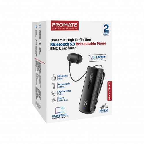 Bluetooth-гарнітура Promate Monoflix-bt Black