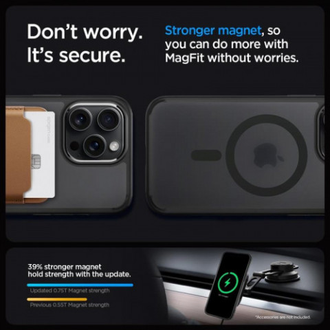 Чохол-накладка Spigen Ultra Hybrid MagFit для Apple iPhone 15 Pro Max Frost Black (ACS06581)