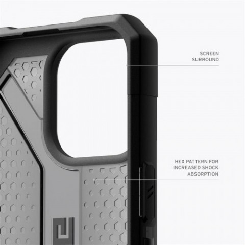 Чохол-накладка Urban Armor Gear Plasma для Apple iPhone 15 Pro Max Ash (114304113131)
