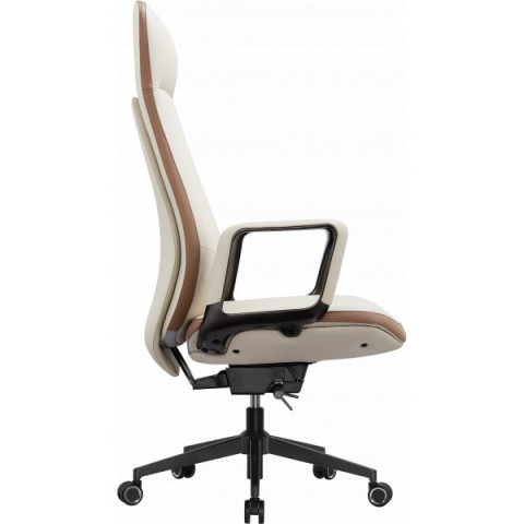 Офісне крісло GT Racer B-2115 Beige/Brown (leather)