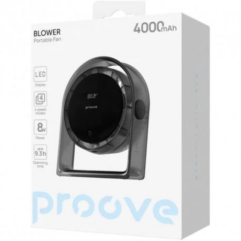 Портативний вентилятор Proove Blower Gray (PFBR08002003)