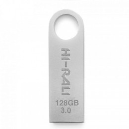 Флеш-накопичувач USB3.0 128GB Hi-Rali Shuttle Series Silver (HI-128GB3SHSL)