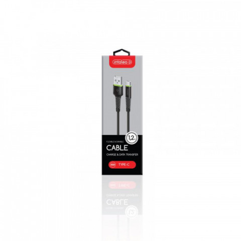 Кабель Intaleo CBFLEXT1 USB-USB Type-C 1.2м Black (1283126487484)