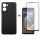 Чохол-накладка Dengos Carbon для Motorola Moto G05 Black (DG-KM-178) + захисне скло