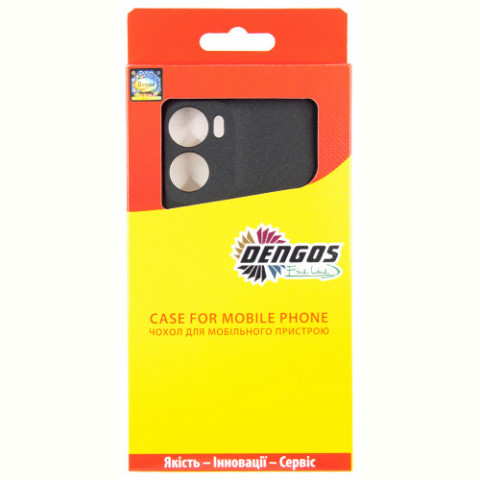 Чохол-накладка Dengos Carbon для Motorola Moto G05 Black (DG-KM-178) + захисне скло