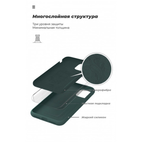Чохол ArmorStandart ICON для OPPO Reno4 Camera cover Pine Green (ARM57170)