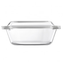 Форма для запікання з кришкою Ardesto Black Mars, 23.3х20.6х10.2см, боросилікатне скло, кругла, прозорий