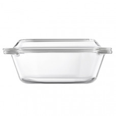 Форма для запікання з кришкою Ardesto Black Mars, 23.3х20.6х10.2см, боросилікатне скло, кругла, прозорий
