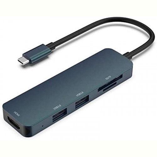 Концентратор HP USB3.0 Type-C - USB/HDMI/SD/TF (DHC-CT203) Black