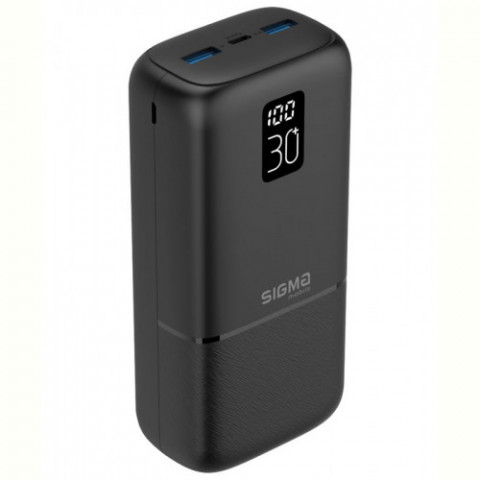 Універсальна мобільна батарея Sigma mobile X-Power SI30A3QL 30000mAh Black (4827798423912)