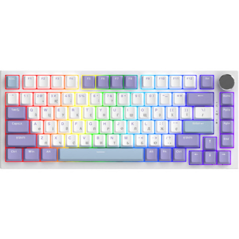 Дротова механічна клавіатура Ajazz AK820 Sea Salt Switch White (AK820-SS-PWB) Купити в Україні