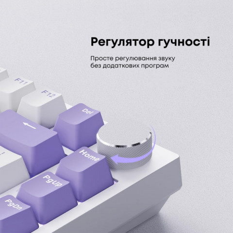 Дротова механічна клавіатура Ajazz AK820 Sea Salt Switch White (AK820-SS-PWB) Купити в Україні