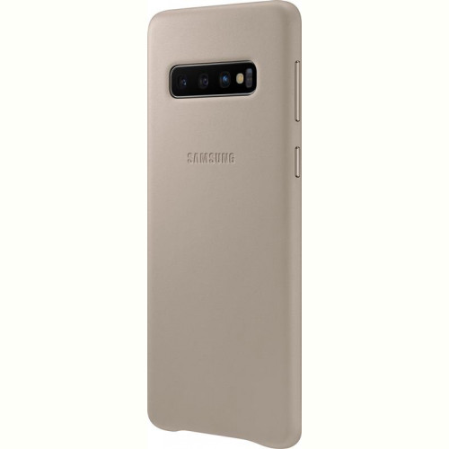 Чохол-накладка Samsung Leather Cover для Samsung Galaxy S10 SM-G973 Gray (EF-VG973LJEGRU)