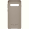 Чохол-накладка Samsung Leather Cover для Samsung Galaxy S10 SM-G973 Gray (EF-VG973LJEGRU)