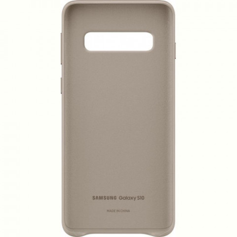 Чохол-накладка Samsung Leather Cover для Samsung Galaxy S10 SM-G973 Gray (EF-VG973LJEGRU)