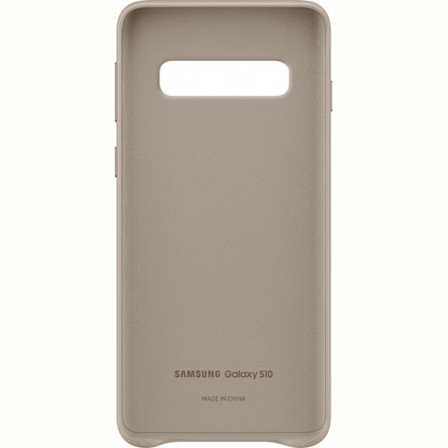 Чохол-накладка Samsung Leather Cover для Samsung Galaxy S10 SM-G973 Gray (EF-VG973LJEGRU)