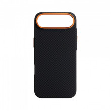 Чохол ArmorStandart LikeCarbon2 SE MagCase для Apple iPhone 17 Air Kevlar Black Orange (ARM89166)