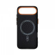 Чохол ArmorStandart LikeCarbon2 SE MagCase для Apple iPhone 17 Air Kevlar Black Orange (ARM89166)