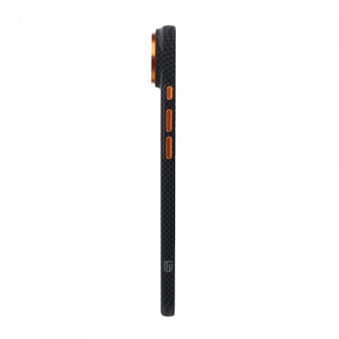 Чохол ArmorStandart LikeCarbon2 SE MagCase для Apple iPhone 17 Air Kevlar Black Orange (ARM89166)