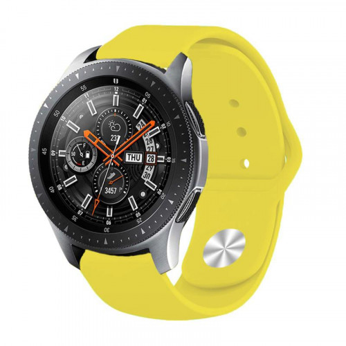 Силіконовий ремінець BeCover для Samsung Galaxy Watch 42mm/Watch Active/Active 2 40/44mm/Watch 3 41mm/Gear S2 Classic/Gear Sport Yellow (706181)