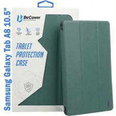 Чохол-книжка BeCover Soft Edge для Samsung Galaxy Tab A8 SM-X200/SM-X205 Dark Green (708358)
