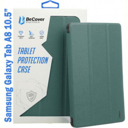 Чохол-книжка BeCover Soft Edge для Samsung Galaxy Tab A8 SM-X200/SM-X205 Dark Green (708358)