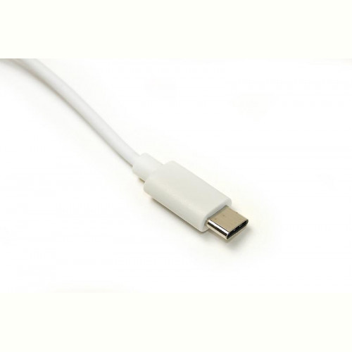 Адаптер PowerPlant (DV00DV4067) USB Type-C-RJ45, 0.12м, White