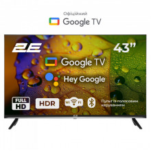 Телевізор 43" 2E LED FHD 60Hz Smart Google TV Black