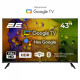 Телевізор 43" 2E LED FHD 60Hz Smart Google TV Black