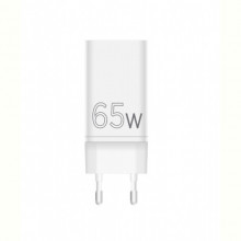 Мережевий зарядний пристрій Sigma mobile X-power 65W GaN, PD, QC (2xUSB-C + 1xUSB-A) White (PS65-01)