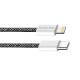 Кабель ColorWay USB Type-C - Lightning (M/M), (braided cotton) (PD Fast Charging 27W), 2 м, Black (CW-CBPDCL068-BK)
