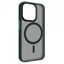Чохол ArmorStandart Uniq Magsafe для Apple iPhone 15 Pro Dark Green (ARM75322)