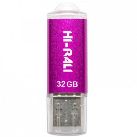 Флеш-накопичувач USB 32GB Hi-Rali Rocket Series Violet (HI-32GBVCVI)