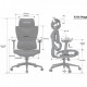 Ігрове крісло Anda Seat X-Air Mega Size XL Mesh Gray Twilight (AD-WY-01-GGSP)