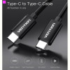 Кабель Vention USB 3.1 Type-C - USB 3.1 Type-C, 1 m, Black (CAUBF)