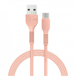 Кабель ACCLAB AL-CBCOLOR-M1PH USB-microUSB 1.2м Peach (1283126518164)