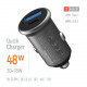 Автомобільний зарядний пристрій ColorWay 2USB (Type-C PD30W + USB QC3.0 18W) 48W Gray (CW-CHA065PD-GR)