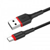 Кабель ColorWay USB - USB Type-C (M/M), 2.4 А, 1 м, Black (CW-CBUC064-BK)