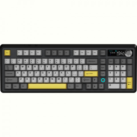 Клавіатура бездротова Ajazz AK980 V2 Maillard Switch Black (AK980-V2-M-BGY)