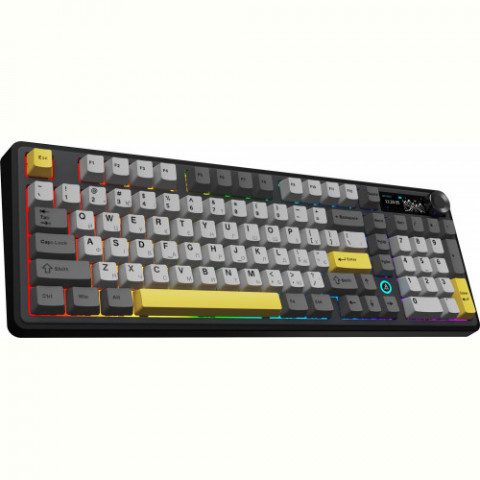 Клавіатура бездротова Ajazz AK980 V2 Maillard Switch Black (AK980-V2-M-BGY)