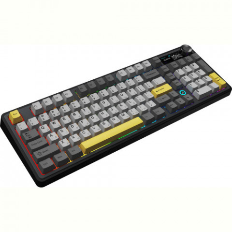 Клавіатура бездротова Ajazz AK980 V2 Maillard Switch Black (AK980-V2-M-BGY)