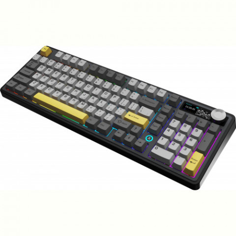 Клавіатура бездротова Ajazz AK980 V2 Maillard Switch Black (AK980-V2-M-BGY)