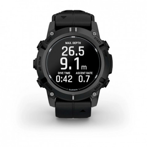 Смарт-годинник Garmin Descent G2 Black with Black Silicone (010-02986-13)