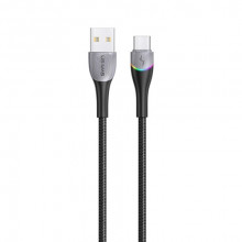 Кабель Usams US-SJ542 USB - USB Type-C, 1.2 м, Black (SJ542USB01)