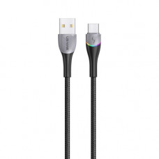 Кабель Usams US-SJ542 USB - USB Type-C, 1.2 м, Black (SJ542USB01)