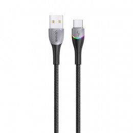 Кабель Usams US-SJ542 USB - USB Type-C, 1.2 м, Black (SJ542USB01)