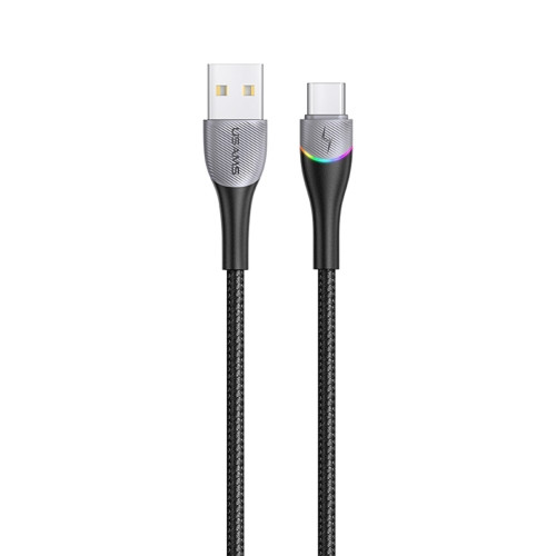 Кабель Usams US-SJ542 USB - USB Type-C, 1.2 м, Black (SJ542USB01)